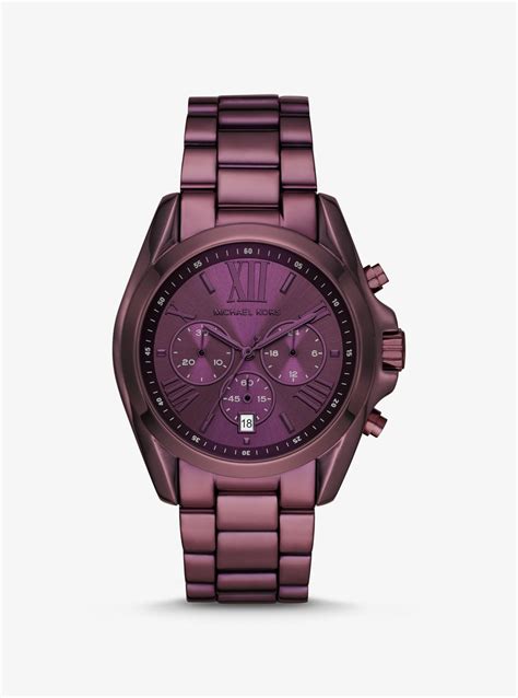 michael kors dark purple watch|Michael Kors watches ladies black.